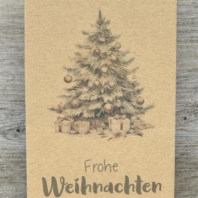 Geschenkverpackung 21x11x6cm, Weihnachtsbaum, 5 Stück