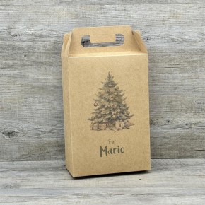 Giebelverpackung groß, Weihnachtsbaum, personalisiert