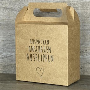 Giebelverpackung klein Auspacken.Anschauen.Ausflippen, 5 Stück