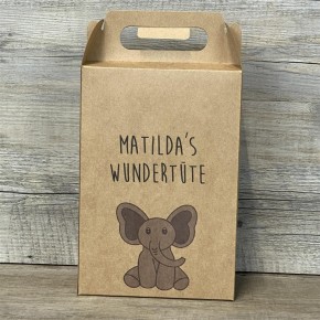 Giebelverpackung Wundertüte, groß, Elefant