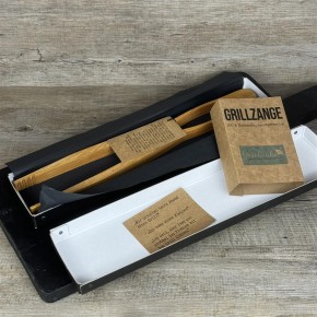 Grillzange, kirsche, 42 cm, Auftragsgriller, personalisierbar