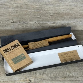 Grillzange, kirsche, 42 cm, Auftragsgriller, personalisierbar