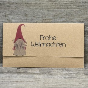 Gutscheinverpackung Frohe Weihnachten (Set), 5 Stück