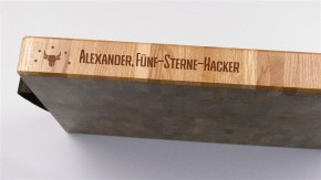 Hackblock Stirnholz 5cm