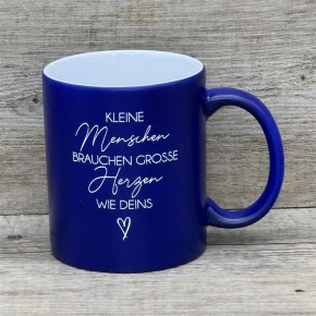 Tasse Kleine Menschen, blau