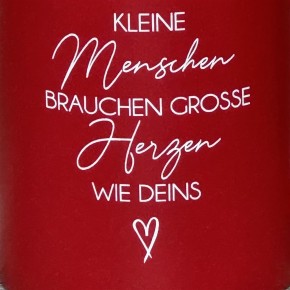 Tasse Kleine Menschen, rot