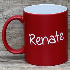 Tasse Kleine Menschen, rot