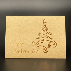 Weihnachtskarten, kupfer 3er Set