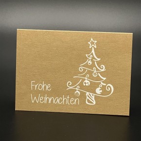 Weihnachtskarten, weiß 3er Set