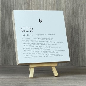 Wooden Block Art Gin