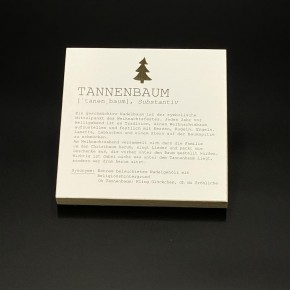 Wooden Block Art Tannenbaum