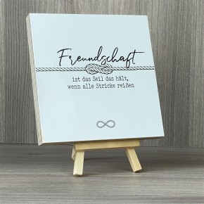 Wooden Block - Freundschaft ist das Seil