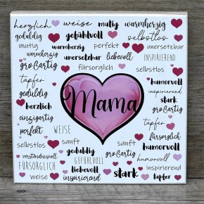 Wooden Block - Mama