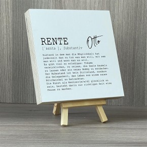 Wooden Block - Rente Wunschname